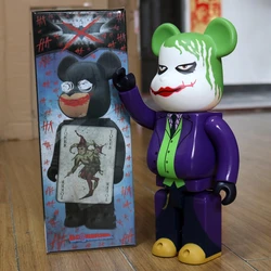 11in 28cm 400% Be@rbrick DIY Fashion Toy PVC Dark Knight Joker HeathLedger Teddy bear Action Figure Collectible Model Toy