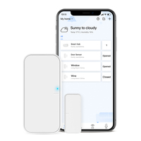 BroadLink Wi-Fi Smart Door Window Sensor Open Contact Sensor Compatible with Alexa and Google Assistant(S3 HUB required))