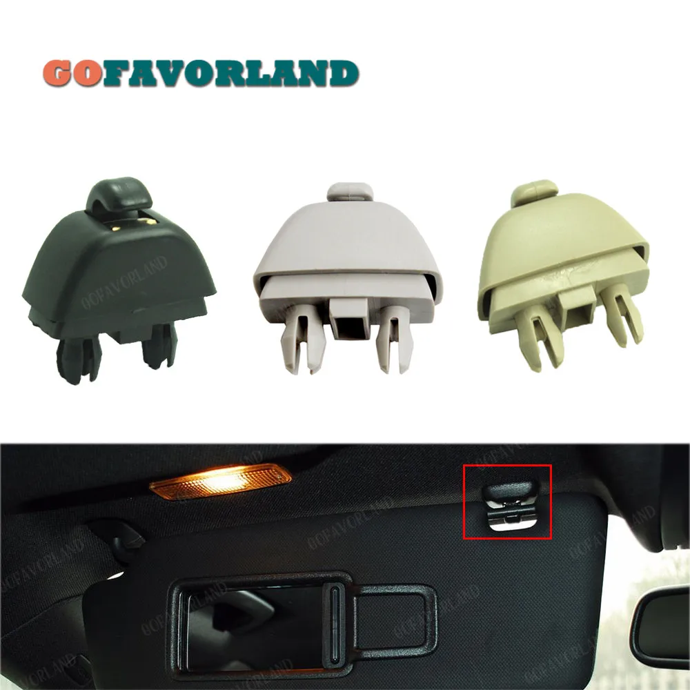 

Black Gray Beige Sun Visor Hook Clip 4F0857561 For Audi A6 allroad quattro A7 Sportback A8 S6 S8 Quattro RS6 For Seat Leon