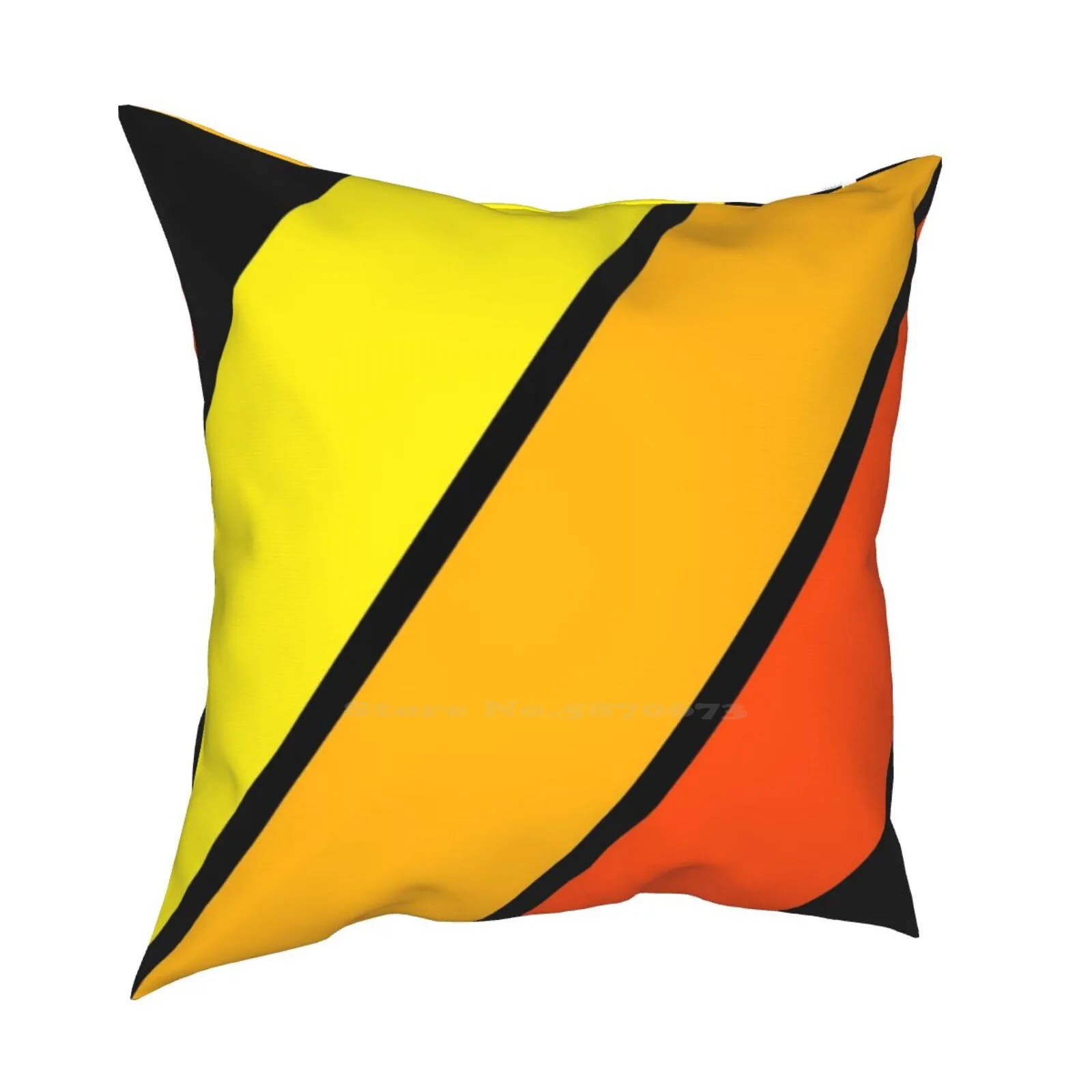 Classic Stripes Yellow / Orange / Red Fashion Sofa Throw Pillow Cover Pillowcase Truck 4Runner Tacoma Tundra Pickup Retro Sr5