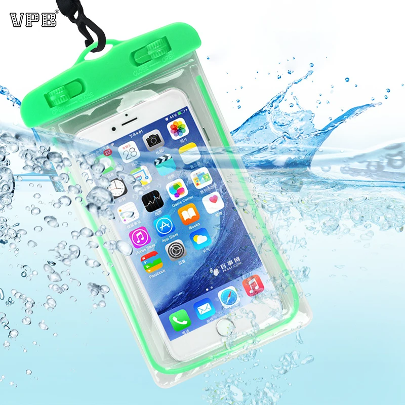 

Clear Sealed Swimming Bag Smartphone Waterproof Pack Universal Diving Surfing Mobile Phone Neck Pouch For Beach Storage Case