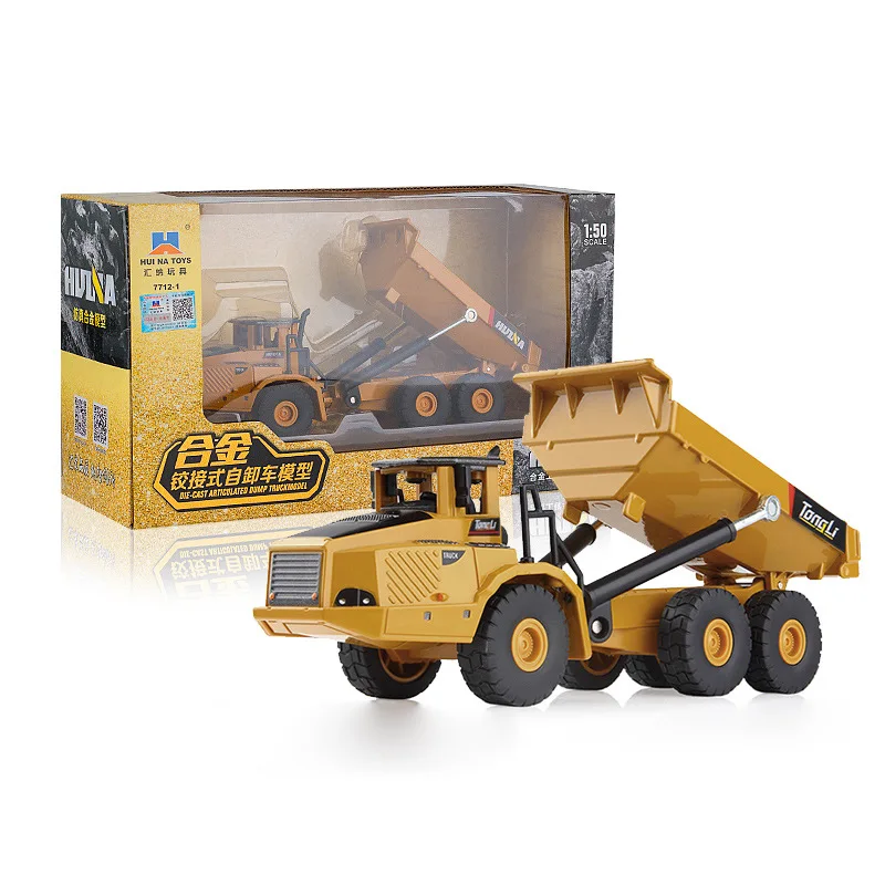 1:50 Hoge-Kwaliteit Metalen Techniek Dump Truck Model, Statische Gegoten Dump Truck Model, vrachtwagen Speelgoed, Gratis Verzending