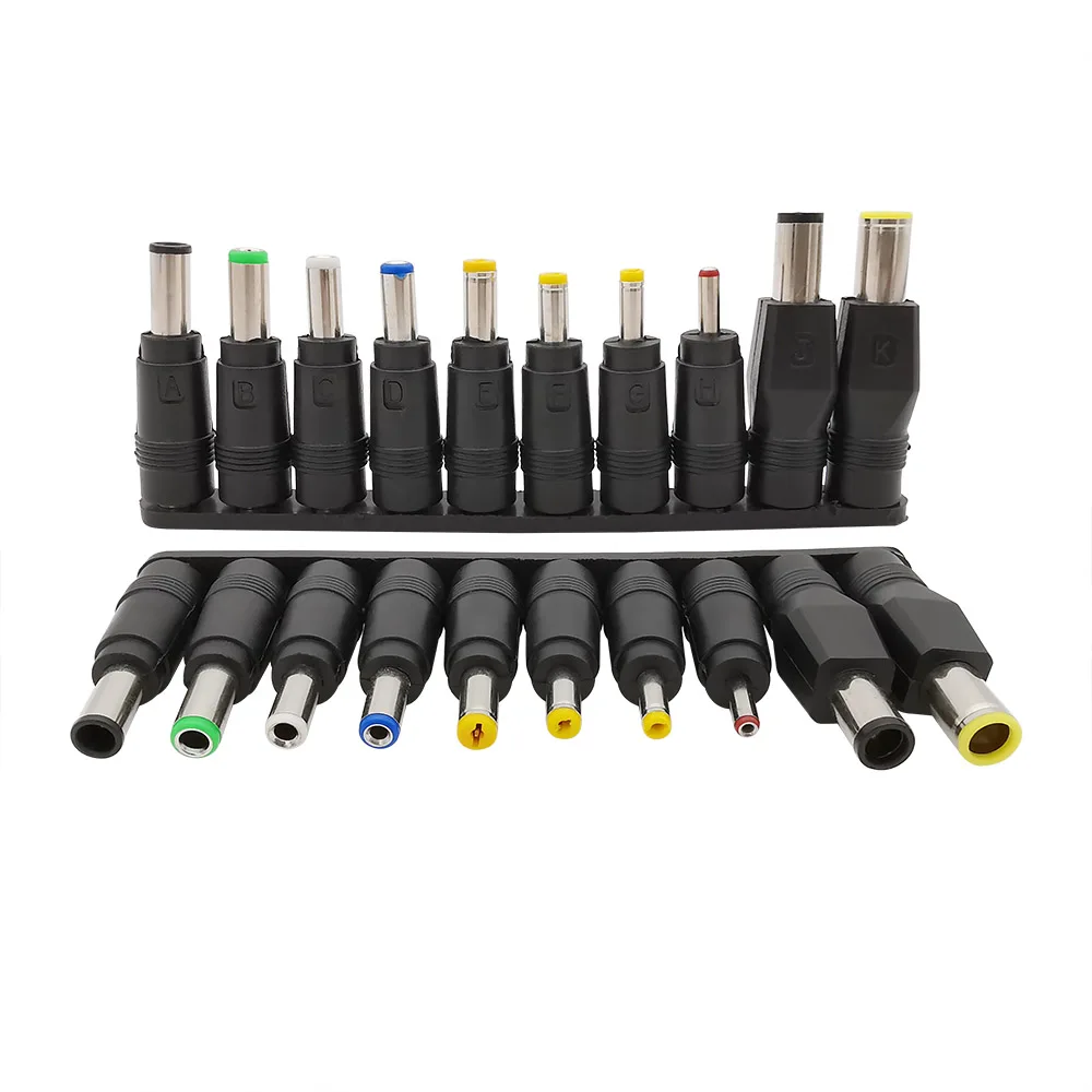 10Pcs 5.5 x 2.1mm DC Charging Plug Jack Power Connector Plug Terminals Set Multi Interface Adapter For Laptop Conversion Head