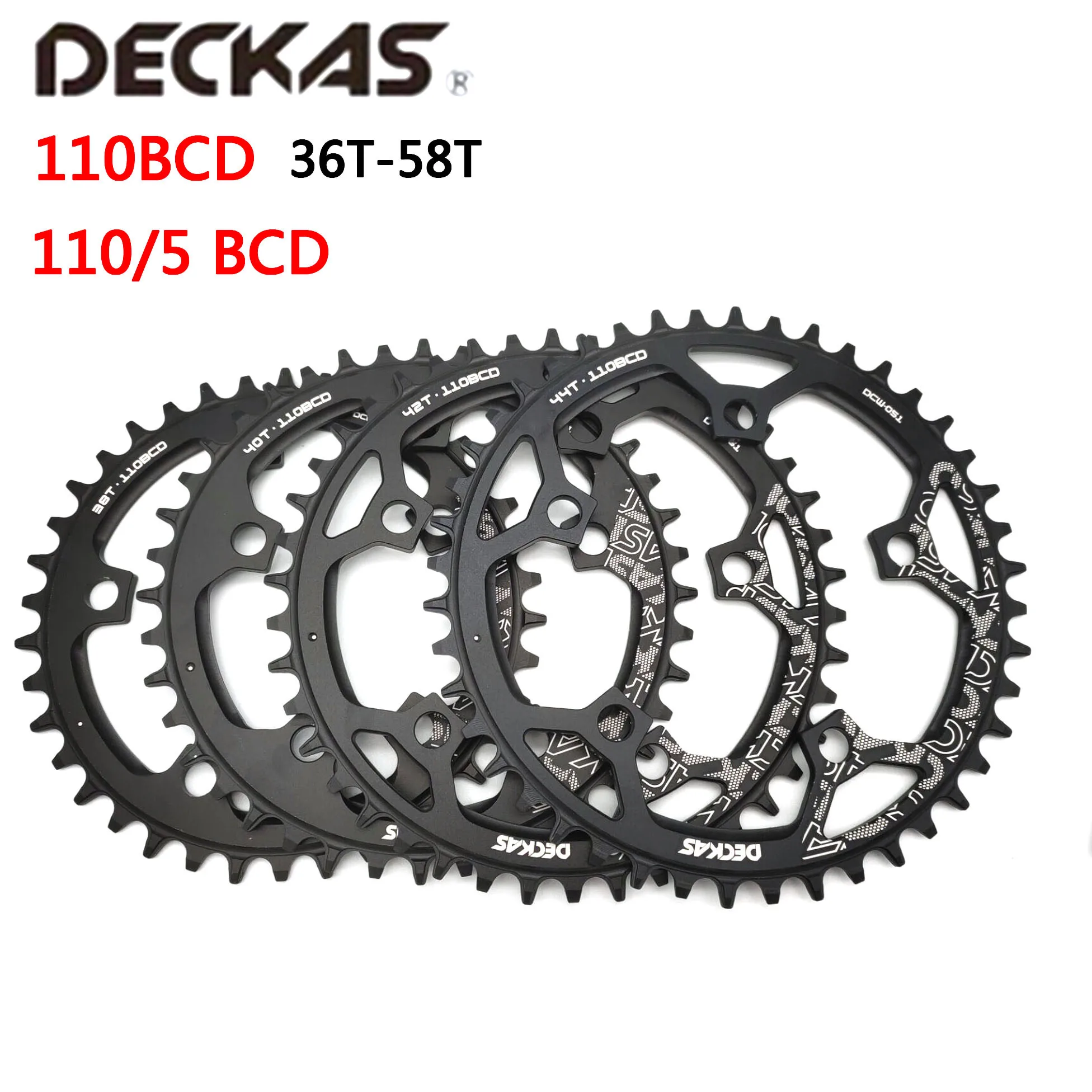 Deckas 110/5 BCD 110BCD Road Bike Narrow Wide Chainring 36T-58T Bike Chainwheel Forshimano Bicycle Crank Accessories