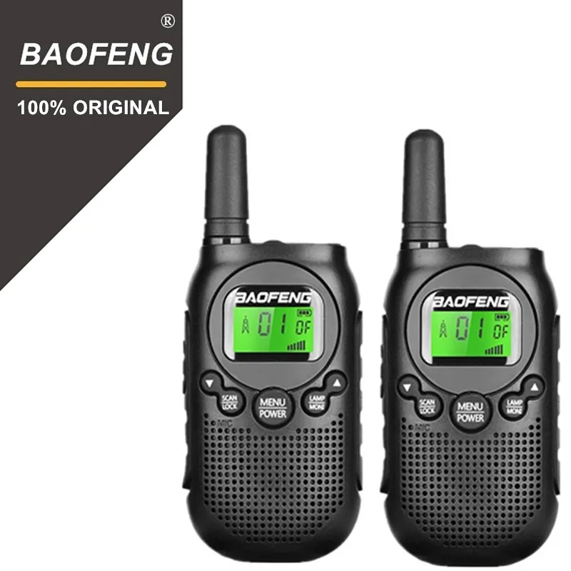 2pcs Newest License Free BAOFENG Two Way Radio BF-T6 Toy Walkie Talkie  T6 Mini Kids Woki Toki