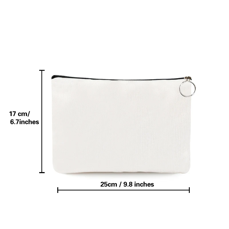 Persoonlijke Custom Clutch Diy Logo Make-Up Tas Pouch Canvas Cosmetische Tas Toiletartikelen Organizer Bruiloft Verjaardag Party Gift Foto Tekst