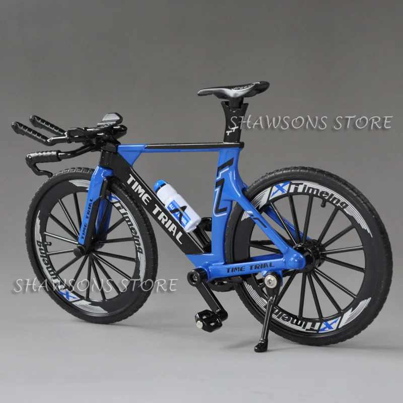 1:10 Scale Diecast Metal Bicycle Model Toys T.T Time Trial Racing Bike Miniature Replica Collections