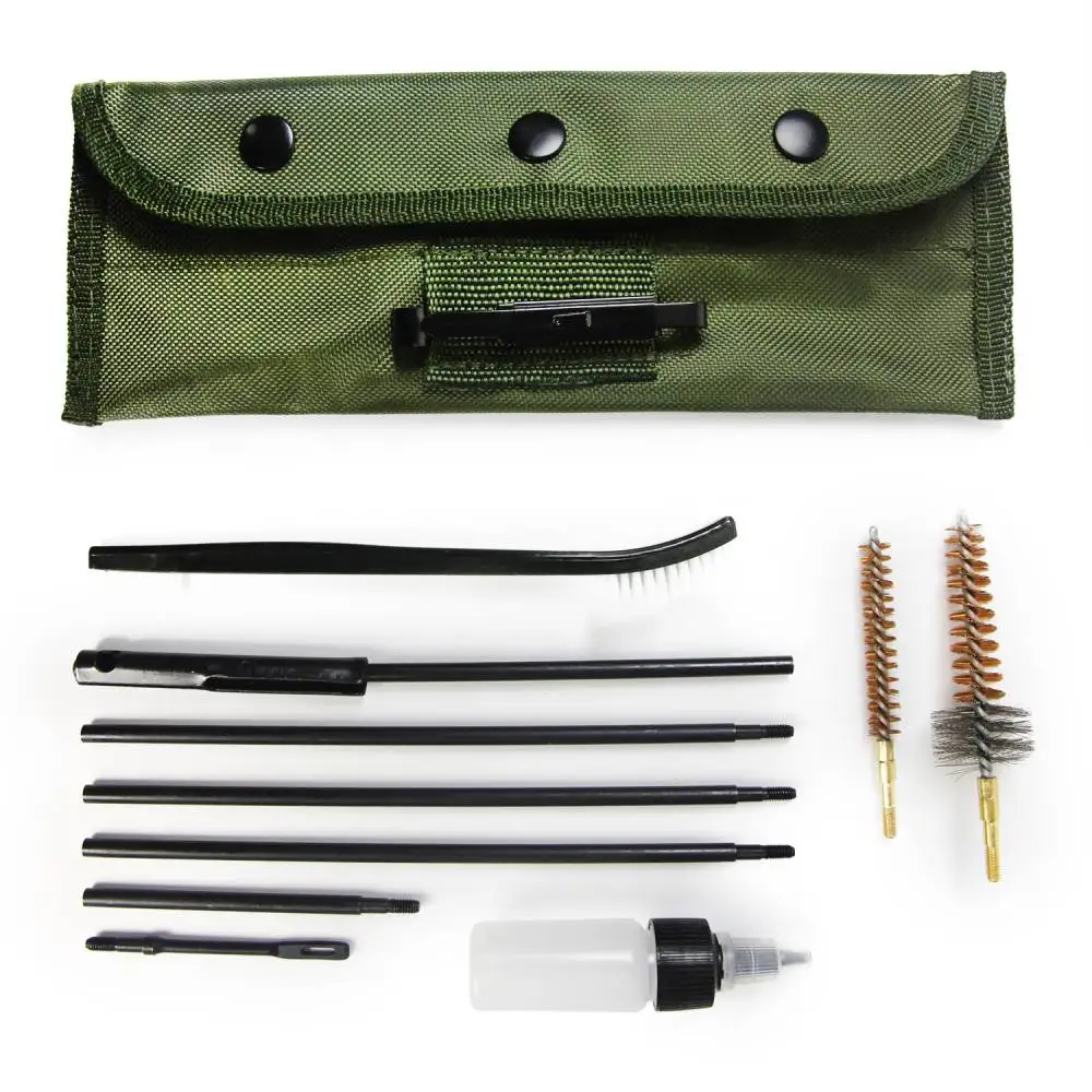 10PCS/Pack AR15 M16 M4 Gun Brushes Cleaning Kit Airsoft Pistol Cleanner 22cal 5.56mm 30cal 7.62mm Hunting Rifle Gun Brushes Set