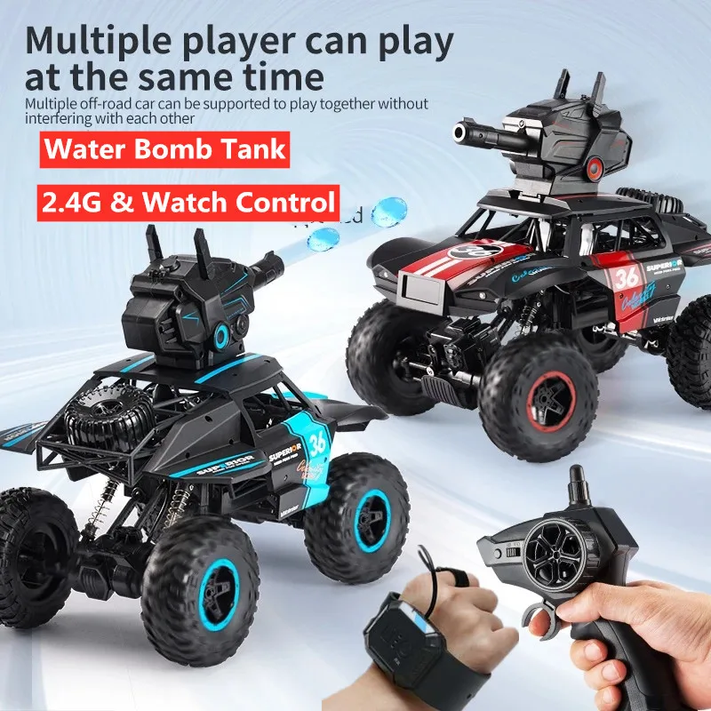 

Water Bomb 2.4G Amphibious shooting rc tank Fighting amphibious vehicles Launch Missile Amphibious Watch & 2.4G Radio tank car