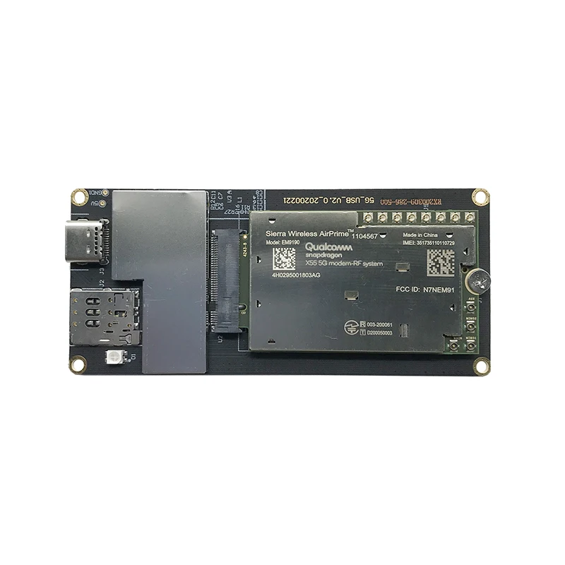 Airprime Sierra EM9190 5G Module M.2 Nr Sub-6 Ghz En Mmwave Module Qualcomm X55 CAT20 Met 5G Usb Adapter Sim Card Slot