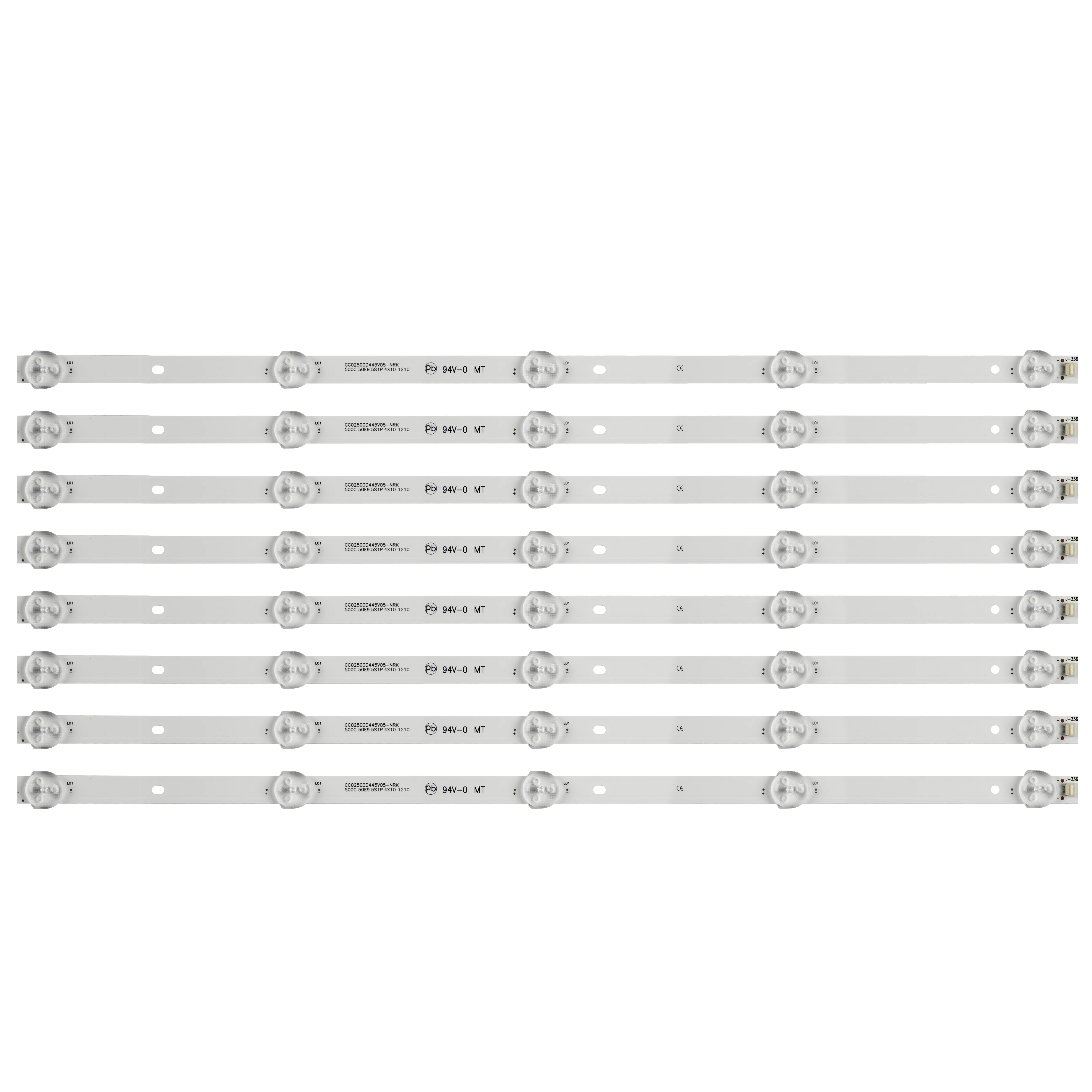 

8pcs/set LED strip For For TH-LD50WE9 XYD50BA01 LE-8815A LE-8822A 50A6 LE50U51A LD-50FHD CC02500D445V05 500C 50E9 5S1P 4X10 1210