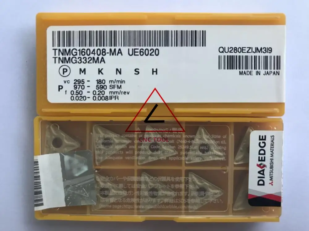 TNMG160408-MA UE6020  10pcs original turning insert  DIAEDGE