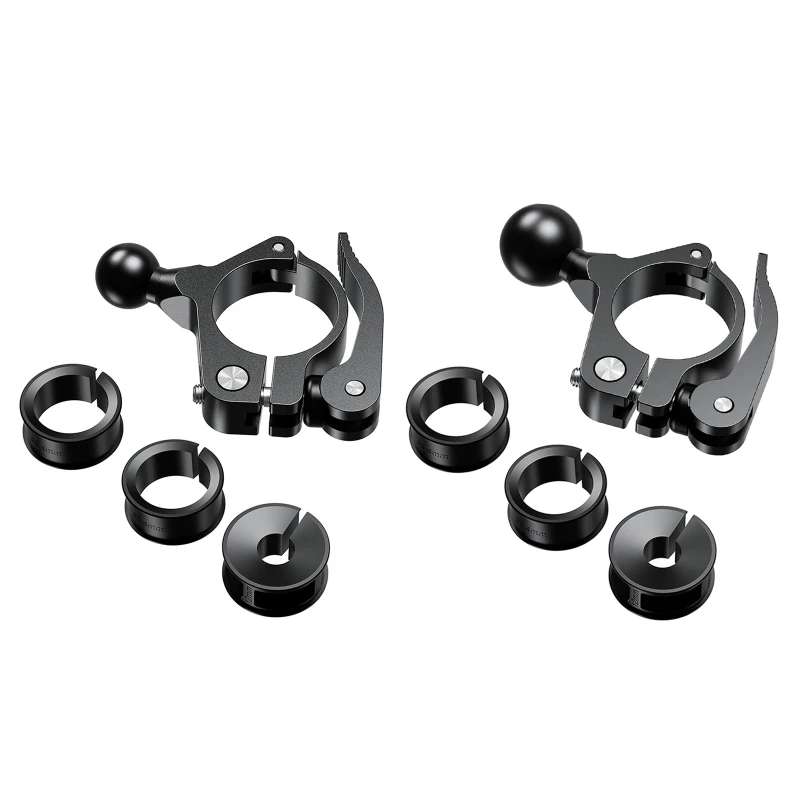 17MM 25MM Aluminum Ball Head Adapter Motorcycle Handlebar 1 inch Base Mount Holder Bike Bicycle Riding Clip GPS Bracket