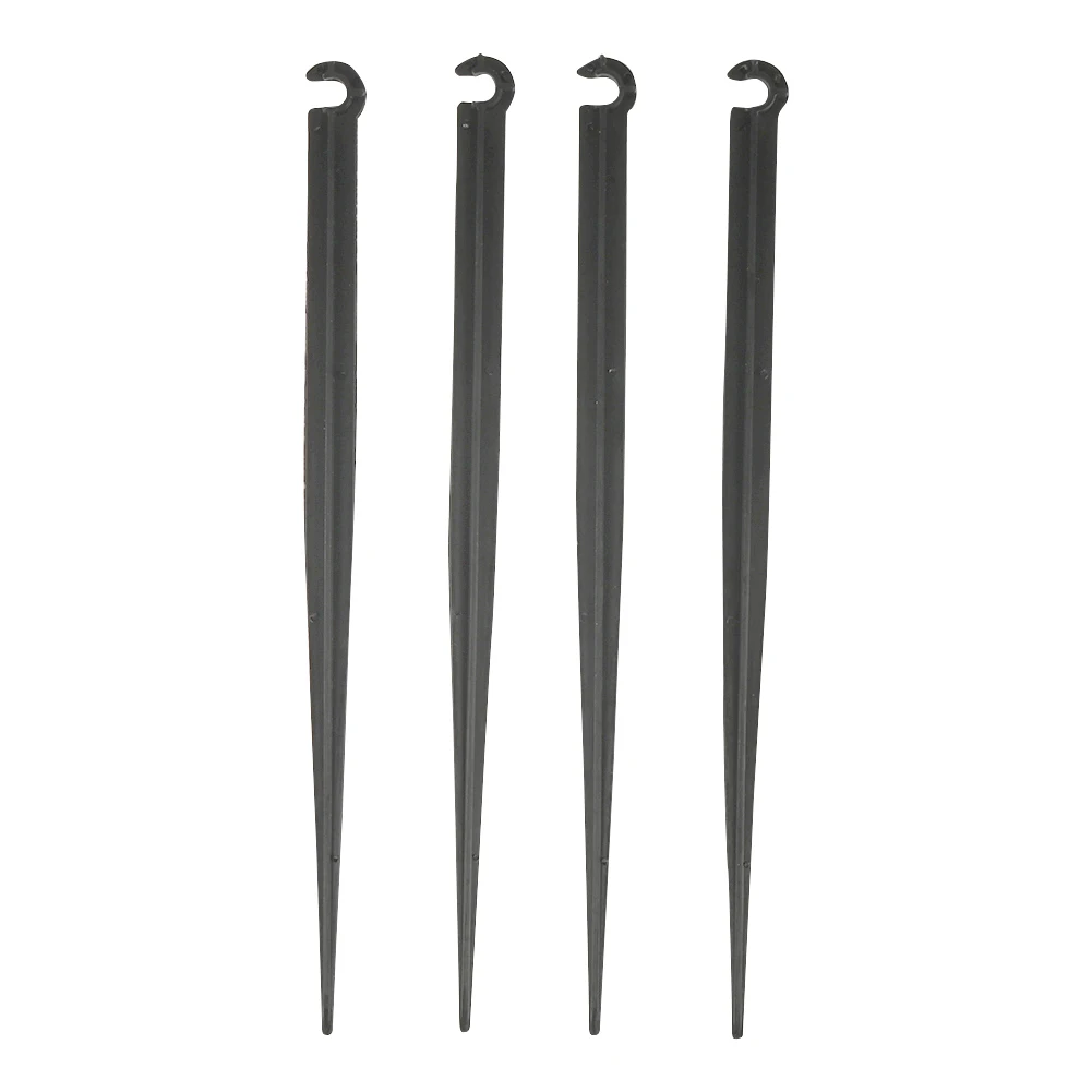 

50Pcs Home Garden 1/4" Stake Fixed Stems Holder Support 20Cm For Drip Irrigation 4/7Mm Hose Pipe Inserting Ground Hose Support