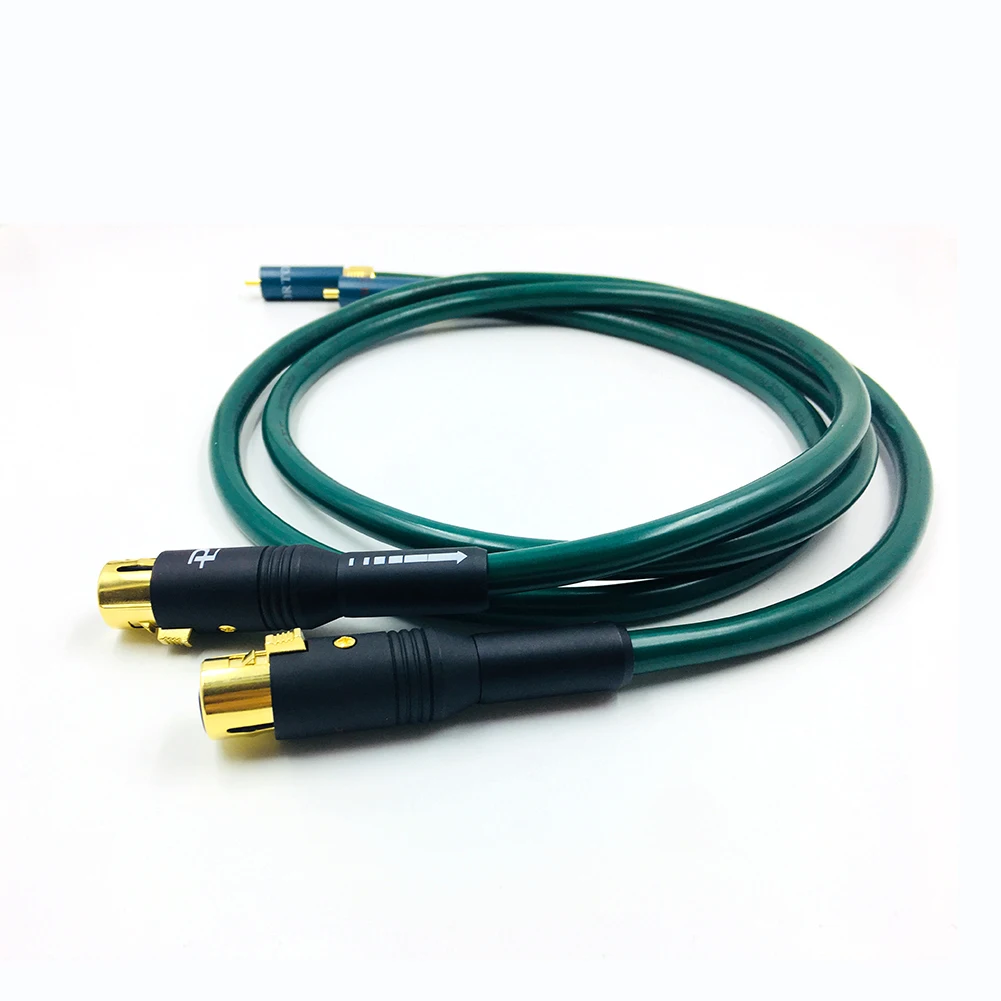 

Hifi FURUTECH OCC Rca To Xlr Male Cable 2Xlr To 2Rca Phone Hifi Plug Stereo Audio speaker Cable for electrical quipment