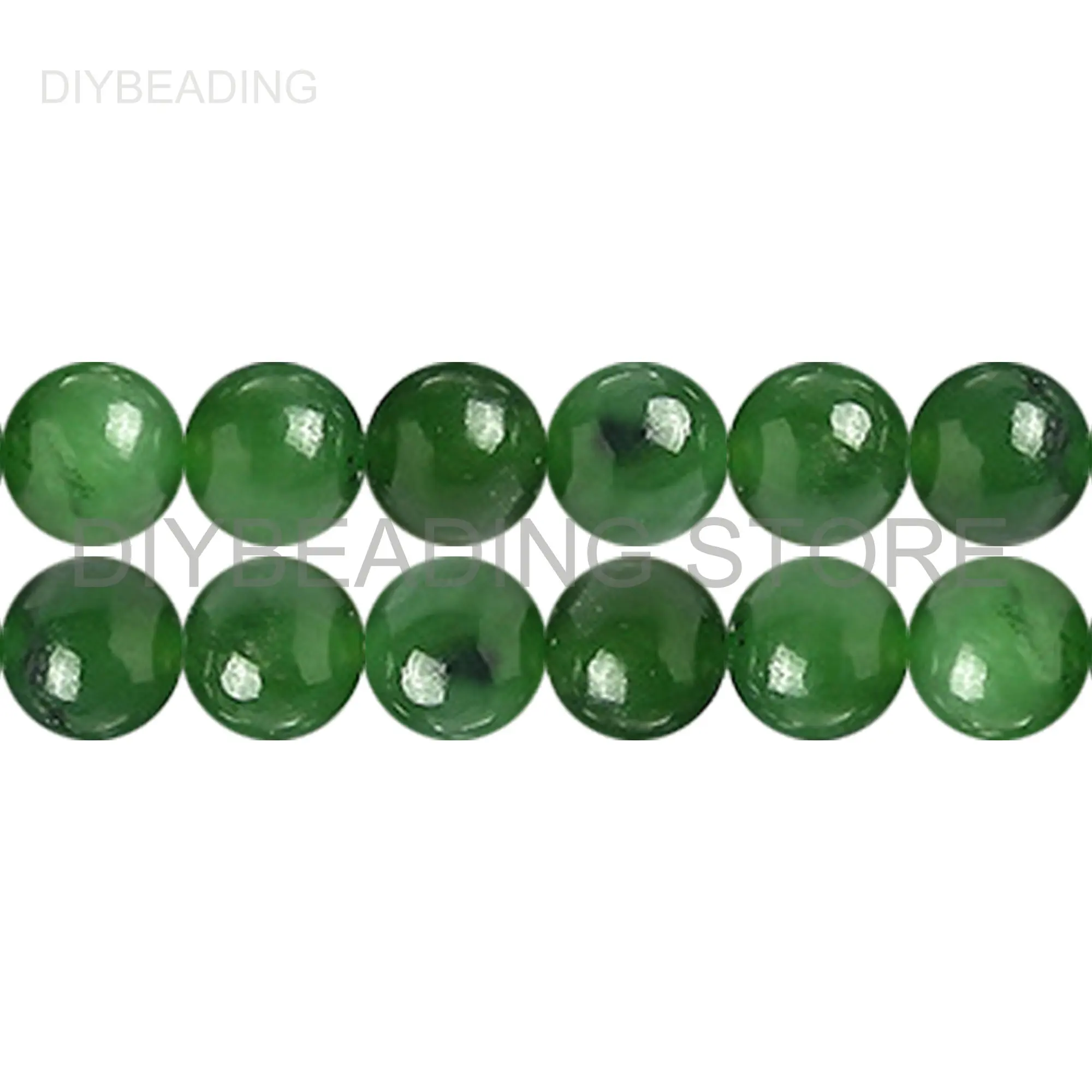 

Natural Stone Beads for Jewelry Making Undyed Green Nephrite Jade Precious Gemstone 6 8 10mm Beads Online Bulk Wholesale Supply