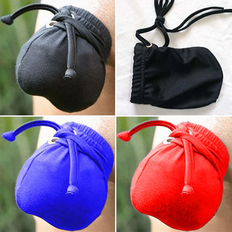 2021 New High Quality Men\'s Penis Pouch Bag Comfy Soft Sexy Lace-Up Penis Sheath Underwear Pouch Bag For Swim Shorts Swimwear