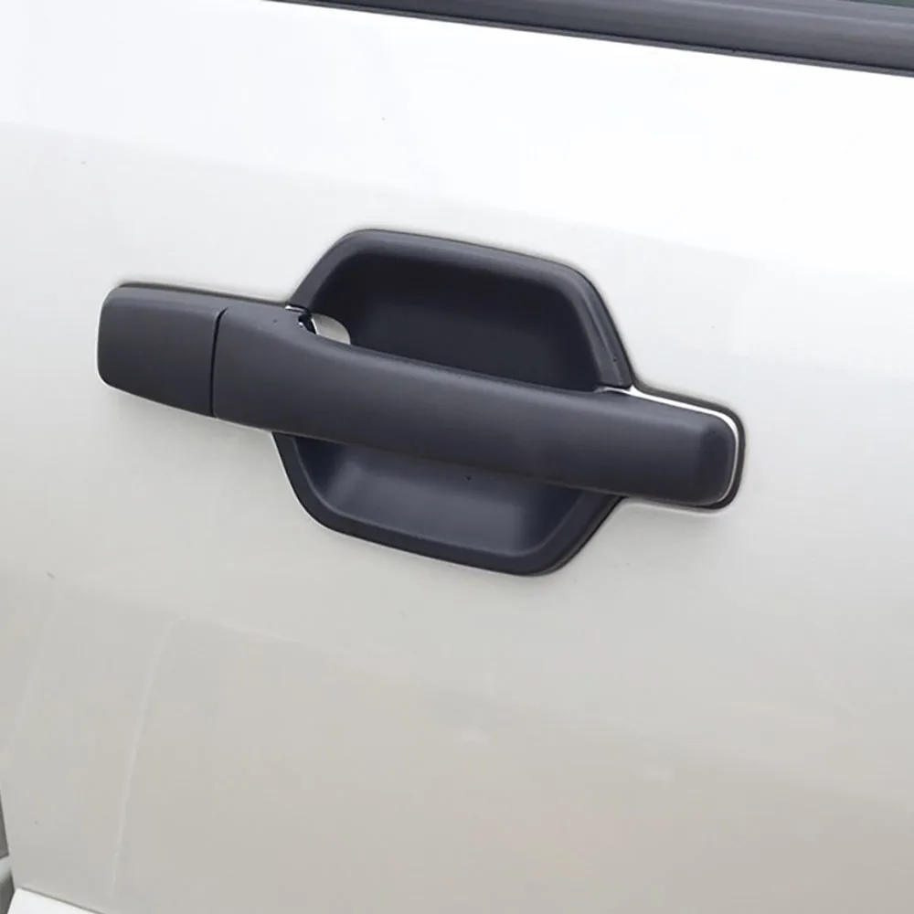 ABS Matte Black Door Handle + Door Bowl Cover Fit For Mitsubishi Pajero V93/V97 2007-2020 Exterior Modification Parts