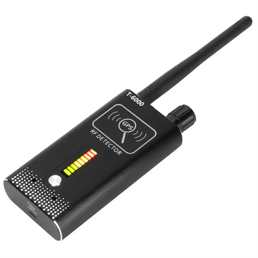 Proker GSM Detector T-6000 Signal Detector for Car Trackers Bugs for Mobile Phone Undercover Software Black Color