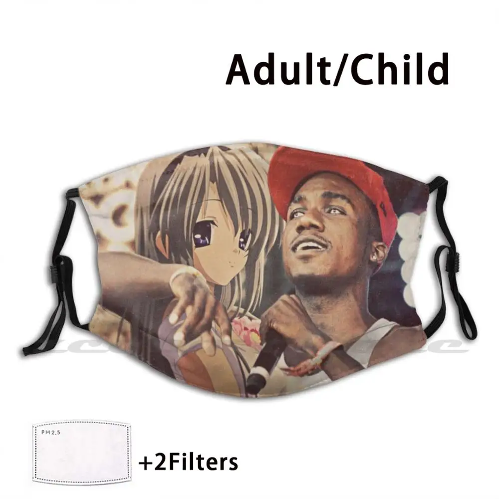 Kain Topeng Hopsin X Tomoyo (Clannad) Dapat Dicuci Filter DIY Pm2.5 Anak Dewasa Gangsta Waifu Waifu Hopsin Tomoyo Clannad