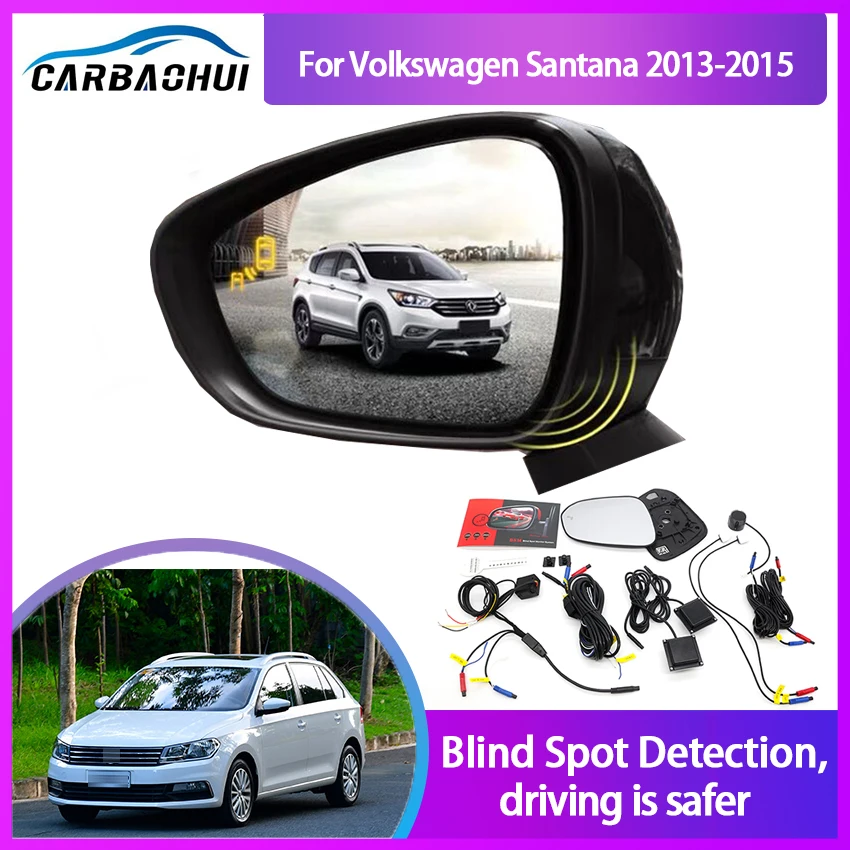 Car Blind Spot Detection System for Volkswagen VW Santana 2013-2015 BSD BSM BSA Mirror Radar Blind Monitoring Assistant Driving