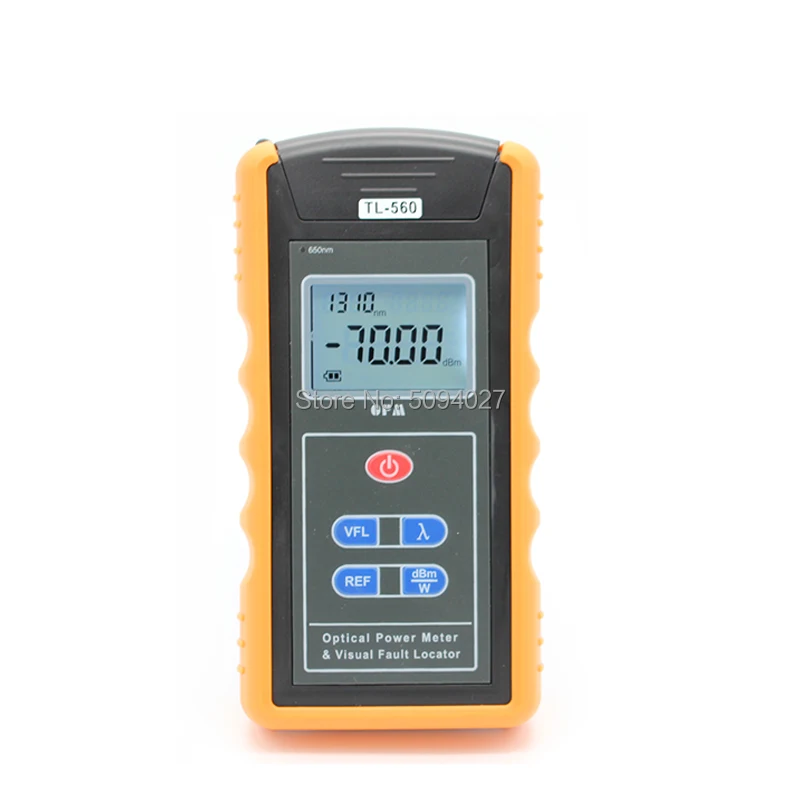 TL-560 optical light source -70-+10dBm FTTH Optical Power Meter SC FC Connector 10km Fiber optics 650nm Visual Fault Locator