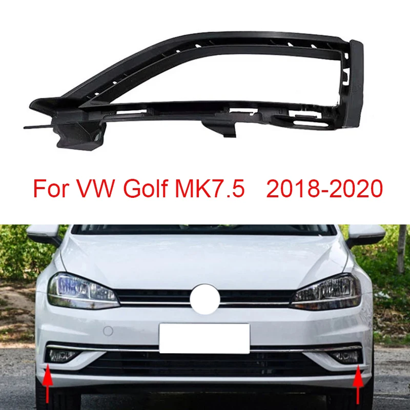 

2PCS Auto Left Right Fog Light Lamp Grille Cover Trim Frame For VW Golf MK7.5 2018 2019 2020 5G0853211H 5G0853212H