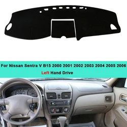 Car Dashboard Cover Carpet Cape For Nissan Sentra V B15 2000 2001 2002 2003 2004 2005 2006 SunShade Pad Cushion Dashmat Anti-UV