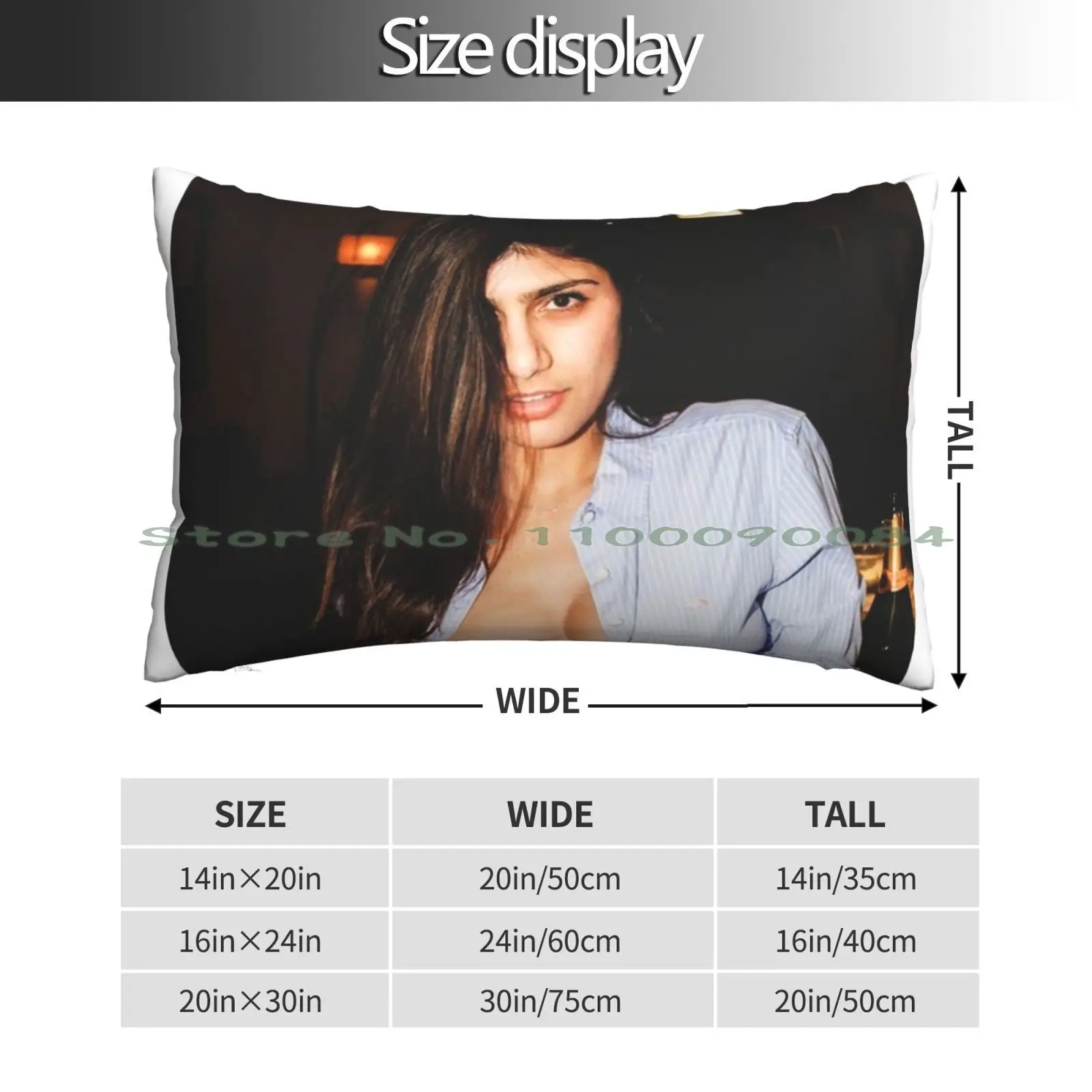 Mia Khalifa-Babe Pillow Case 20x30 50*75 Sofa Bedroom Royal Trucks Sector 9 Braille Skateboarding Tony Hawk Nyjah Huston Ryan