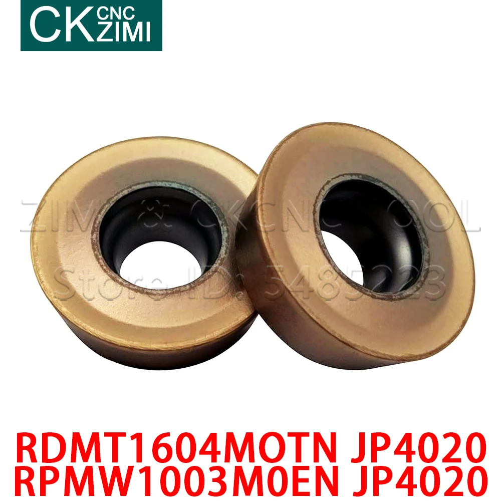 RPMW1003M0EN RDMT1604MOTN JP4020 R5 R6 Round milling tool Carbide inserts CNC tools RPMW RDMT lathe wood Turning milling inserts