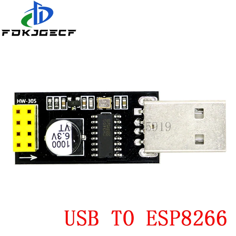 ESP01 Programmer Adapter UART GPIO0 ESP-01 Adaptater ESP8266 CH340G USB to ESP8266 Serial Wireless Wifi Developent Board Module