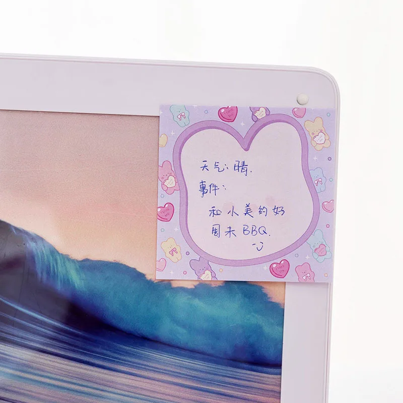 8 Pcs Pink Girl Sweet Candy Candy Sticker Student Messag Creativee 7.2cm Sticker Paper Cute Stationary Office Decoration