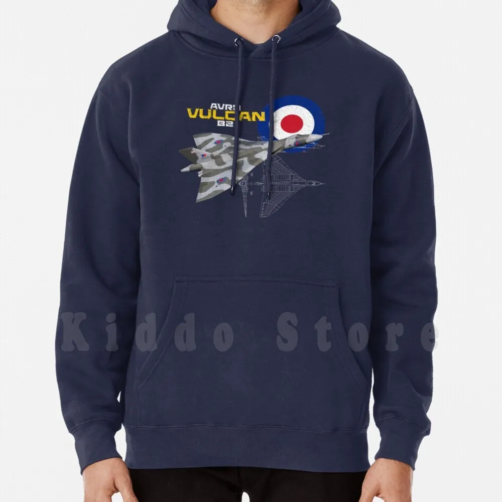 British Avro Vulcan B2 Hoodie Long Sleeve Royal Air Force Avro Vulcan Vulcan Bomber Vulcan V Bomber British Cold