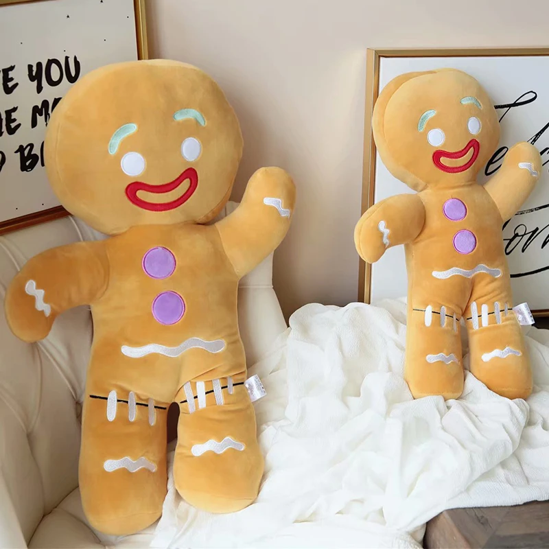 Gingerbread man pluszowa lalka świąteczna tradycja zabawka piękny herbatniki mężczyźni nadziewane meble tapicerka poduszka ozdoba sofy