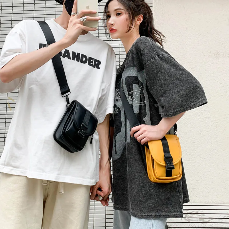 

2021 Fashion Women Shoulder Bags Clutch Pouch Mini Unisex Crossbody Bag Leather Waterproof Travel Men Purse Phone Pouch