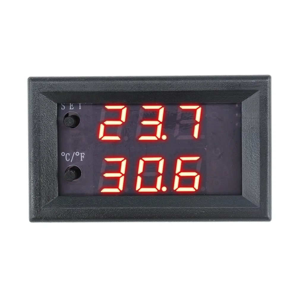 Imagem -05 - Digital Led Termostato Controlador de Temperatura Inteligente Temp Sensor Módulo Board à Prova d Água Ntc Sensor dc 12v W1209wk