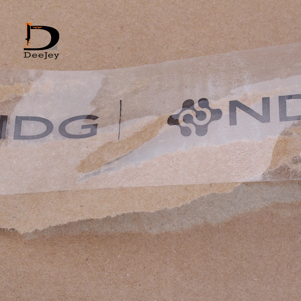 Custom printed adhesive clear transparent tape sealing tape for branding packing 100meter roll 10 roll lot