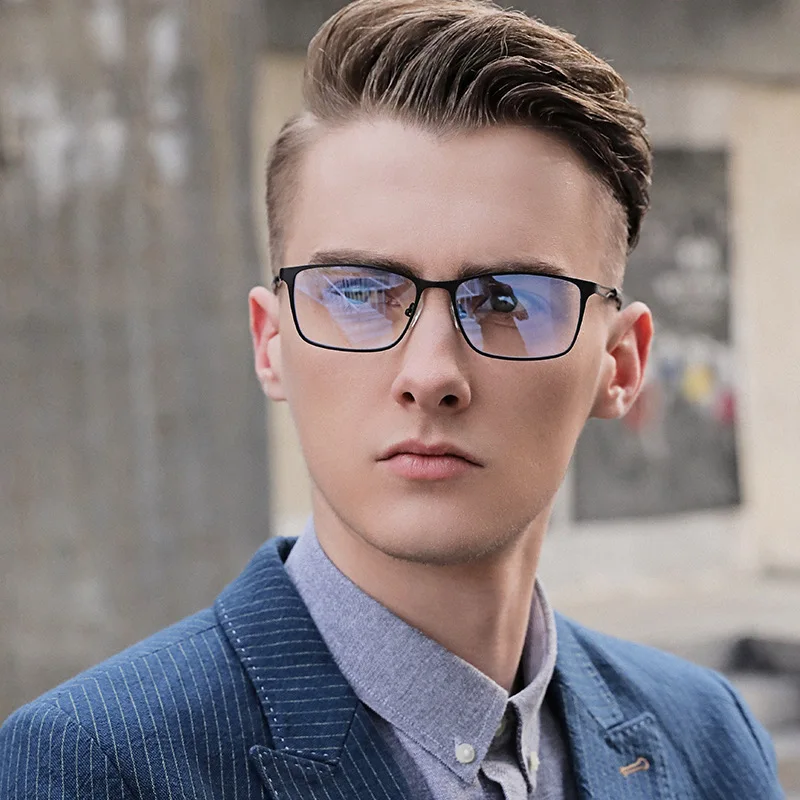 Fashion Classic Business full frame color Changing Sunglasses men's Prescription optical Myopia glasses 0 -0.50 -0.75  to -6.00