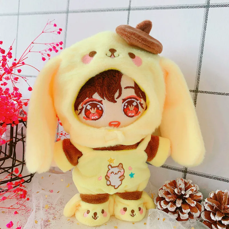 

Kawaii Animal Dog Doll Clothes 20cm Idol Dolls Accessories Plush Doll's Clothing Cap Stuffed Toys for Fans Gift Collection Hot