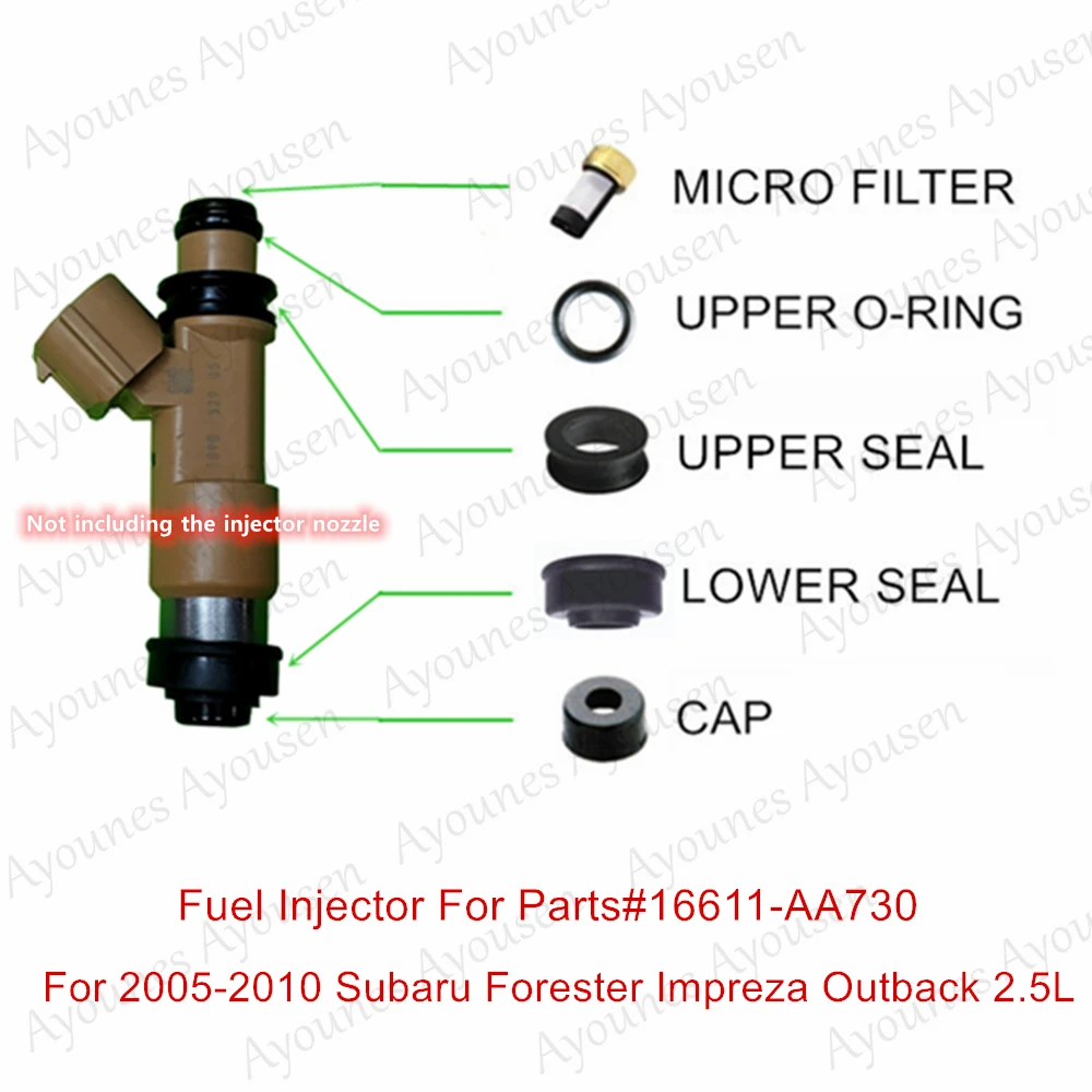 

200sets fuel injector repair kits For Subaru Forester Impreza Outback 2.5L 2005-2010 (AY-RK107)