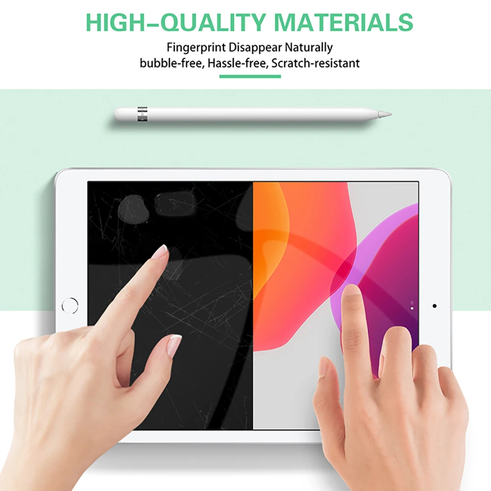 2 Stück gehärtete Glasfolien für 2024 iPad Air 11/13 M2 Pro 11/13 M4 Displayschutzfolie für iPad 3/4/5/6/7/8/9/10th Air 4/5 Pro 11 – Detail 8