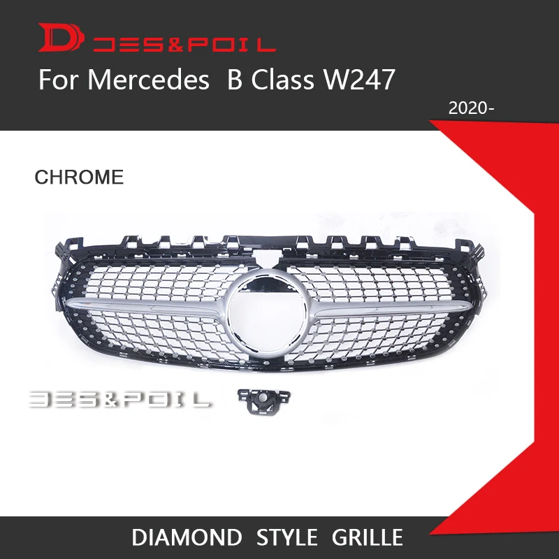 2020 New B Class W247 Amg GT Grill Diamond Grille Front Racing Car Styling For Mercedes B180 B200 Sports