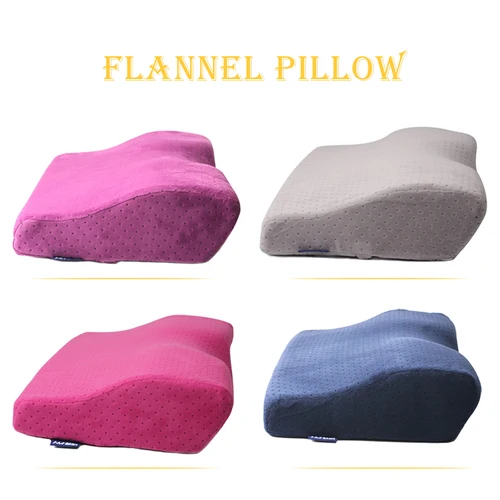 Imagen 1 del producto Almohada profesional para extensión de pestañas, almohada de fiannel suave para extensión de pestañas, almohada de diseño curvo buena para la salud