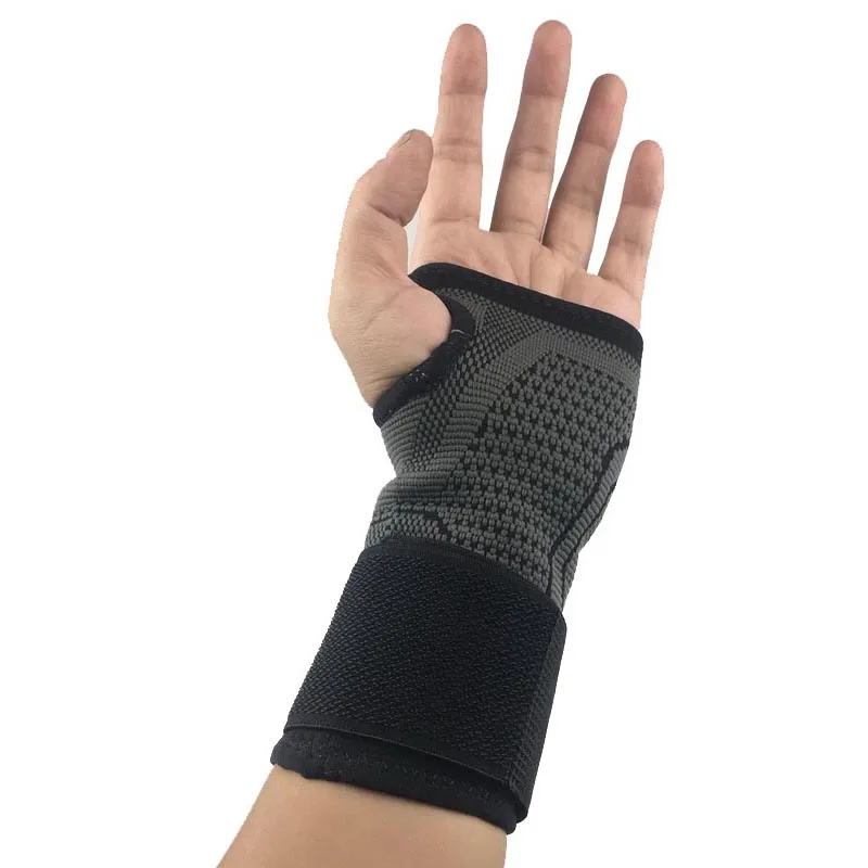 AOLIKES 1PCS Cycling Sport Wrist Support Brace With Elastic Bandage Compress For Fitness Gym Weightlifting Hand Palm Protector