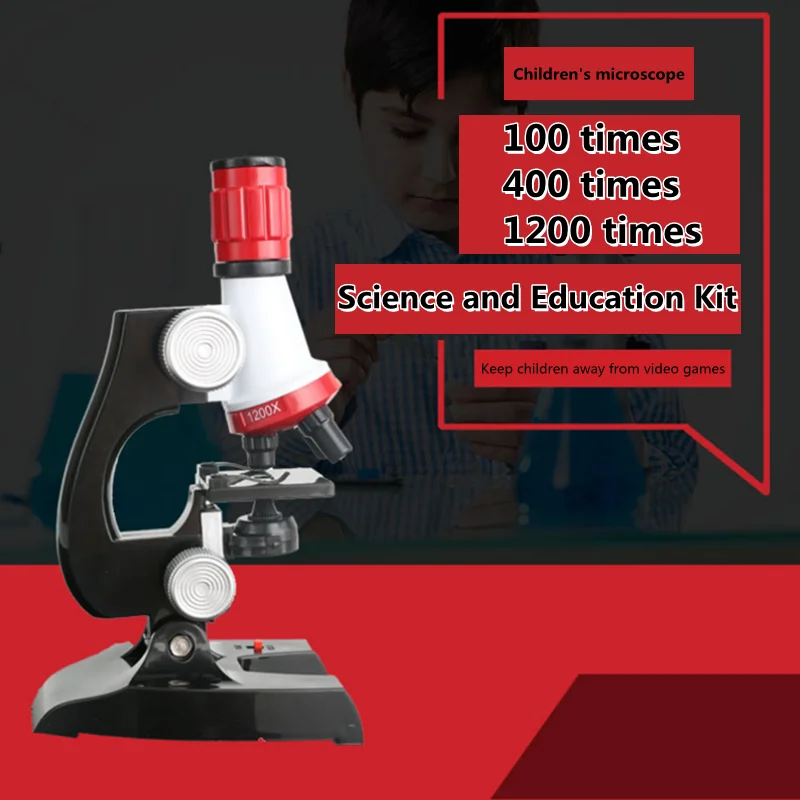 1200 times children's microscope children's biology teaching microscope science experiment science and education set