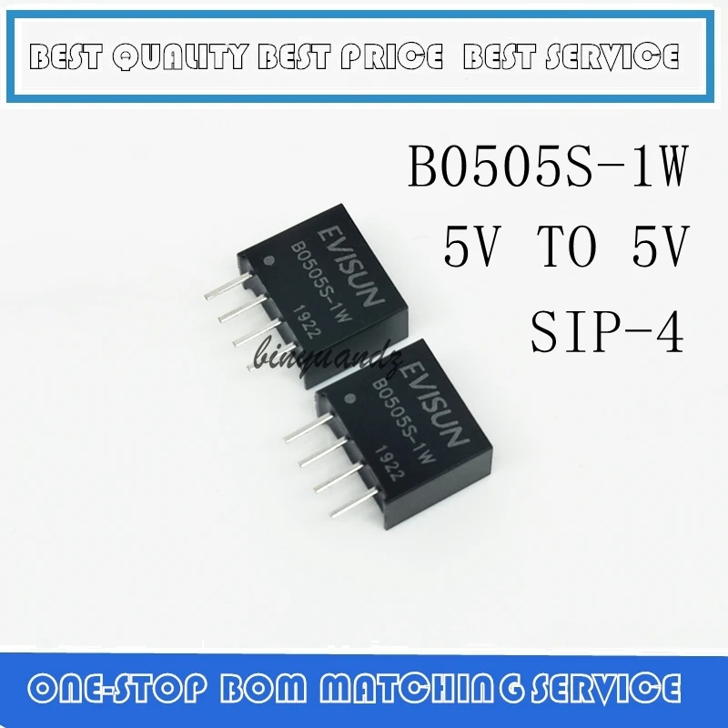 20PCS DC-DC Isolation Power Module B0505S-1W B0505S B0505 SIP-4 5V to 5V