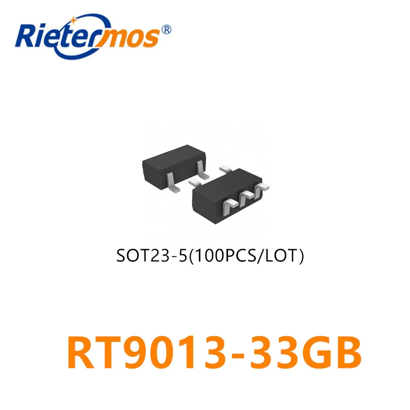 100 unidades, RT9013-33GB, 3,3 V, SOT23-5, original
