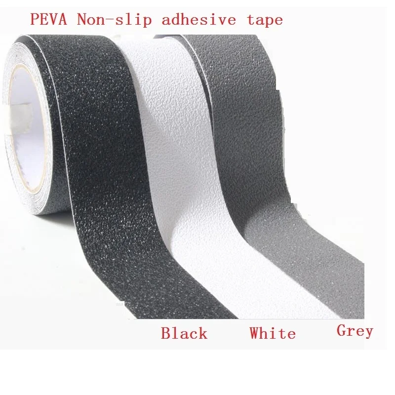 2.5cm*5M Stairs Floor Bathroom Grind Arenaceous Non-slip PEVA Safety Self-adhesive Rough Tape Antiskid Stick