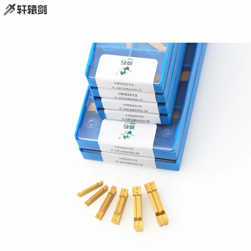 10PCS E MGMN200 M G T HR82513 HR52525 CNC 선반 용 선삭 공구 스테인레스 스틸 공구 그루브 카바이드 인서트