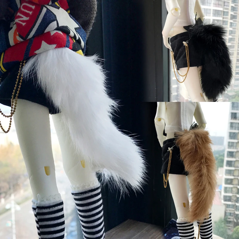 

D03-P520 children toy BJD DD SD MSD 1/6 1/4 1/3 doll's Photo props Accessoriess fake Animal tail 1pcs